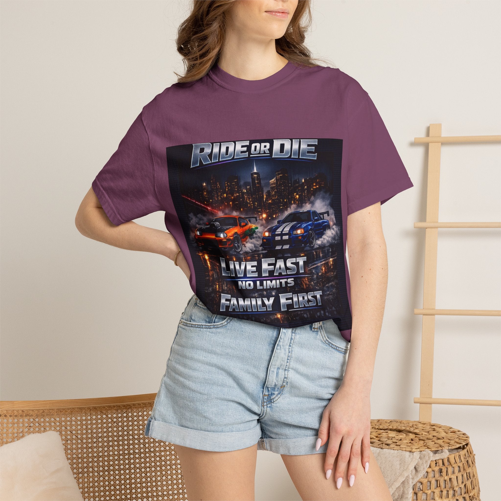 Drift Racing T-Shirt — "Ride or Die / Born to Drift" Street Racing Tee