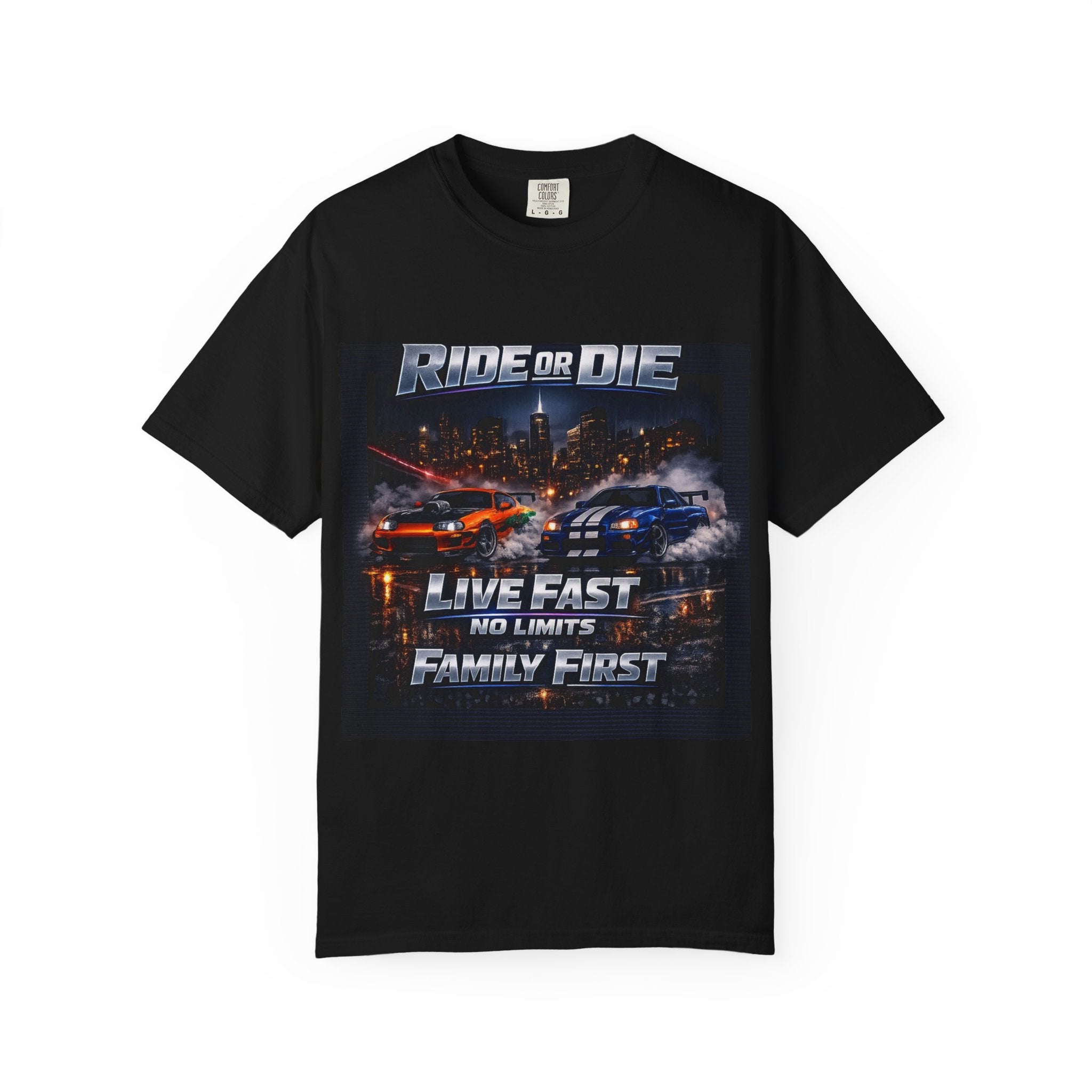 Drift Racing T-Shirt — "Ride or Die / Born to Drift" Street Racing Tee