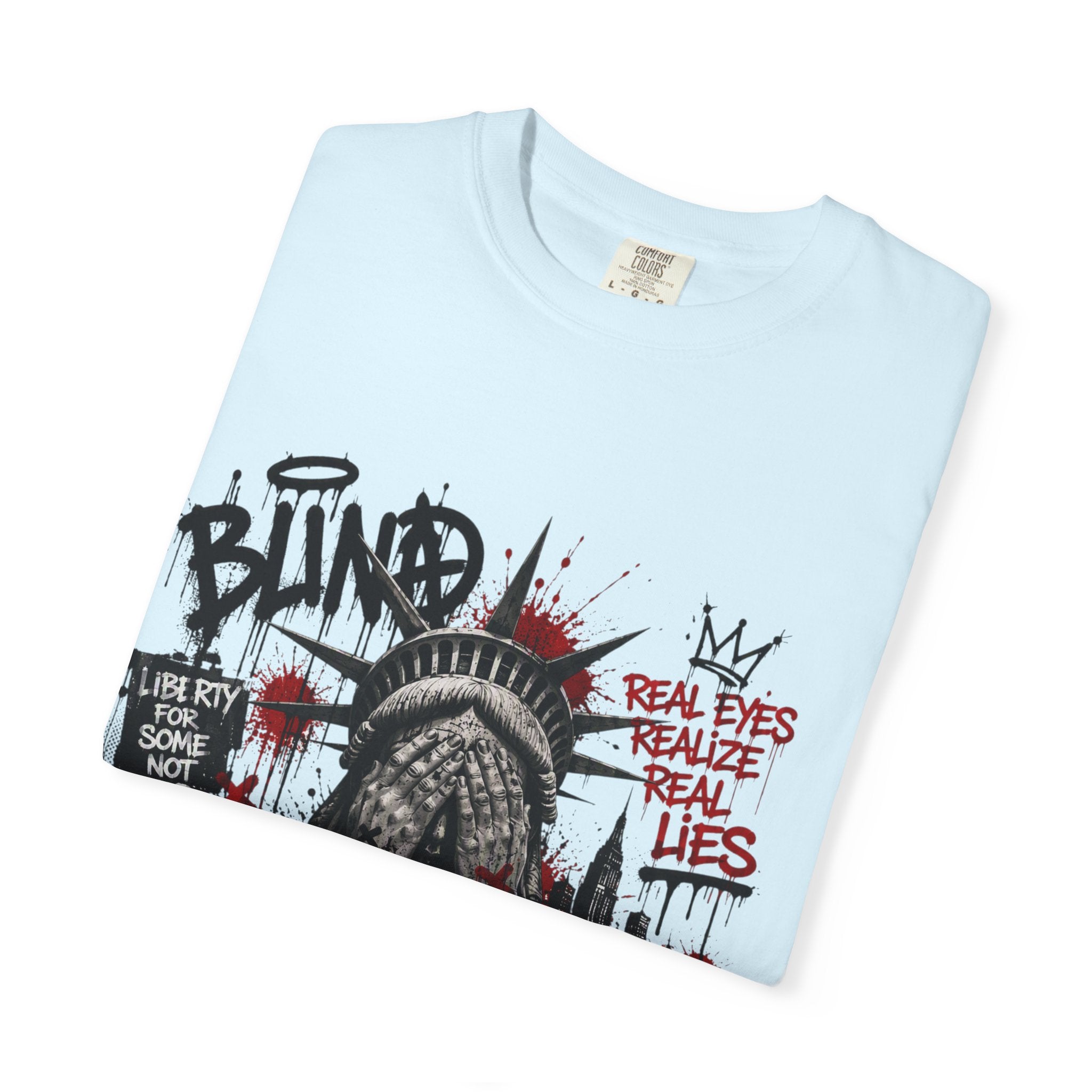 T-Shirt — Graffiti Statue of Liberty 'Blind' Street Art Tee