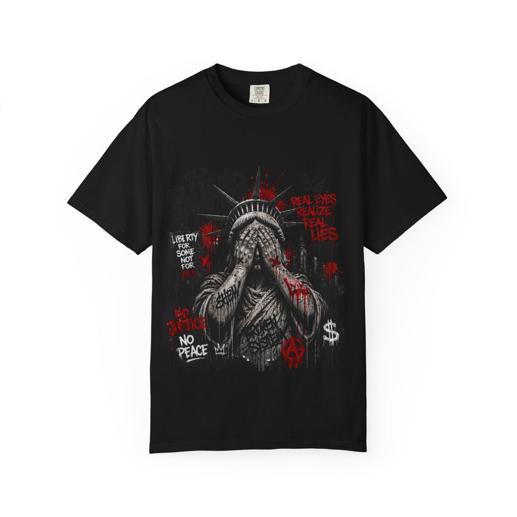 T-Shirt — Graffiti Statue of Liberty 'Blind' Street Art Tee