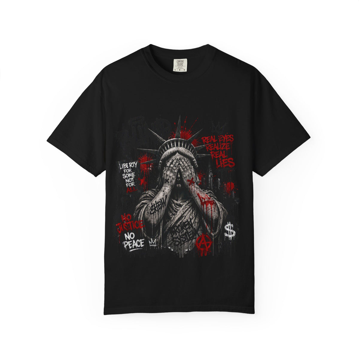 T-Shirt — Graffiti Statue of Liberty 'Blind' Street Art Tee