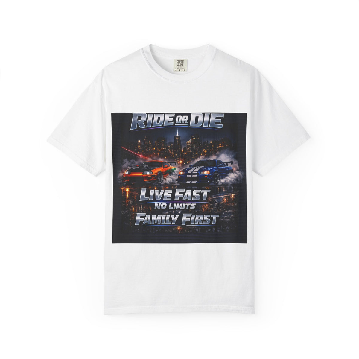 Drift Racing T-Shirt — "Ride or Die / Born to Drift" Street Racing Tee