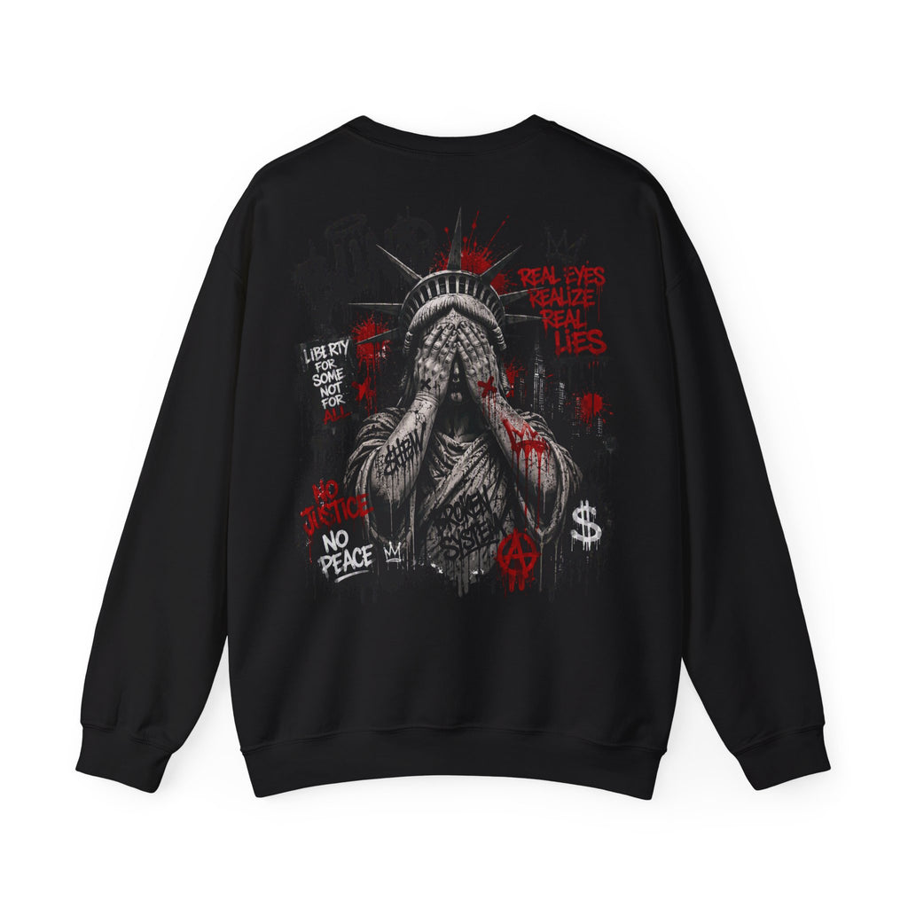 Freedom Hurts Graphic Crewneck Sweatshirt