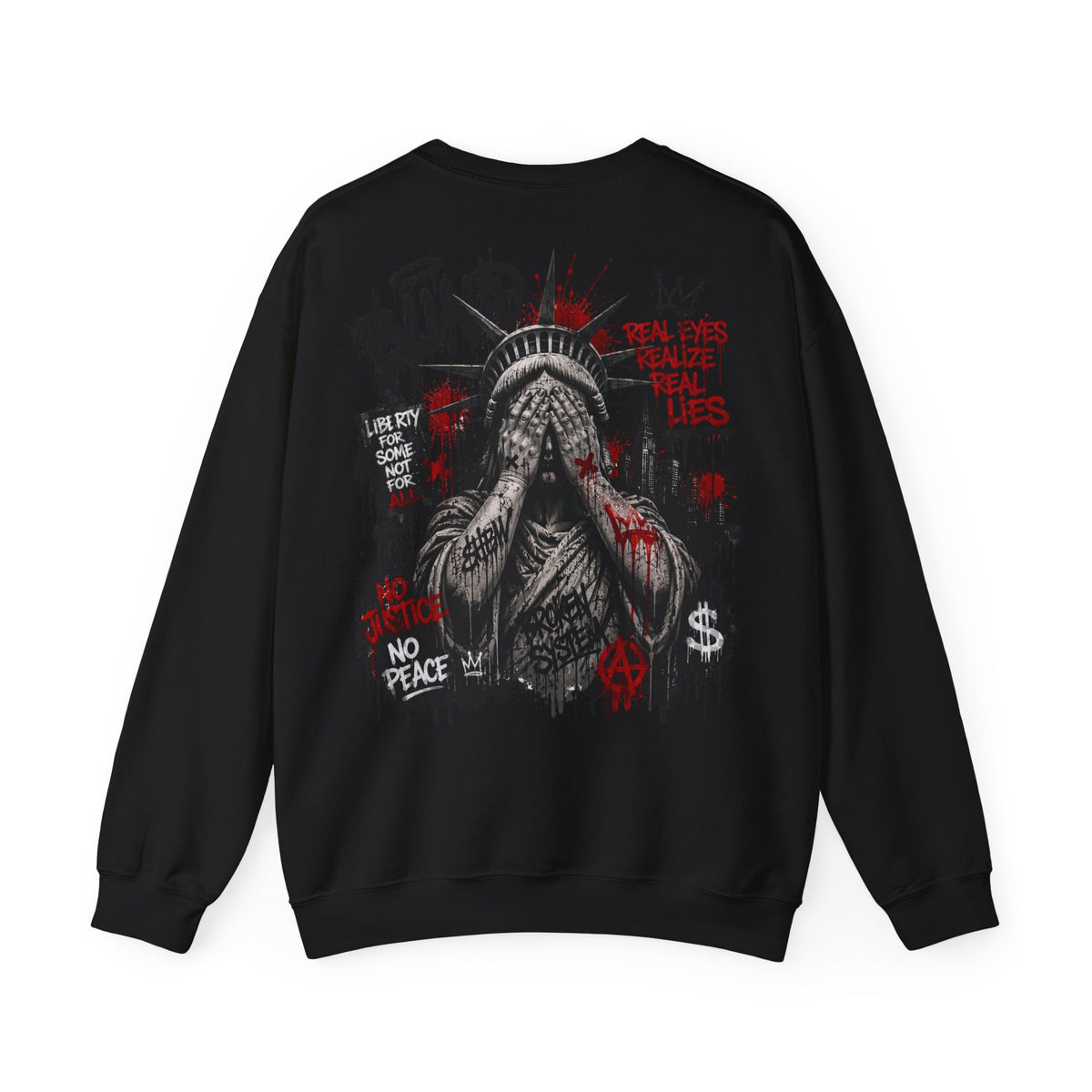 Freedom Hurts Graphic Crewneck Sweatshirt