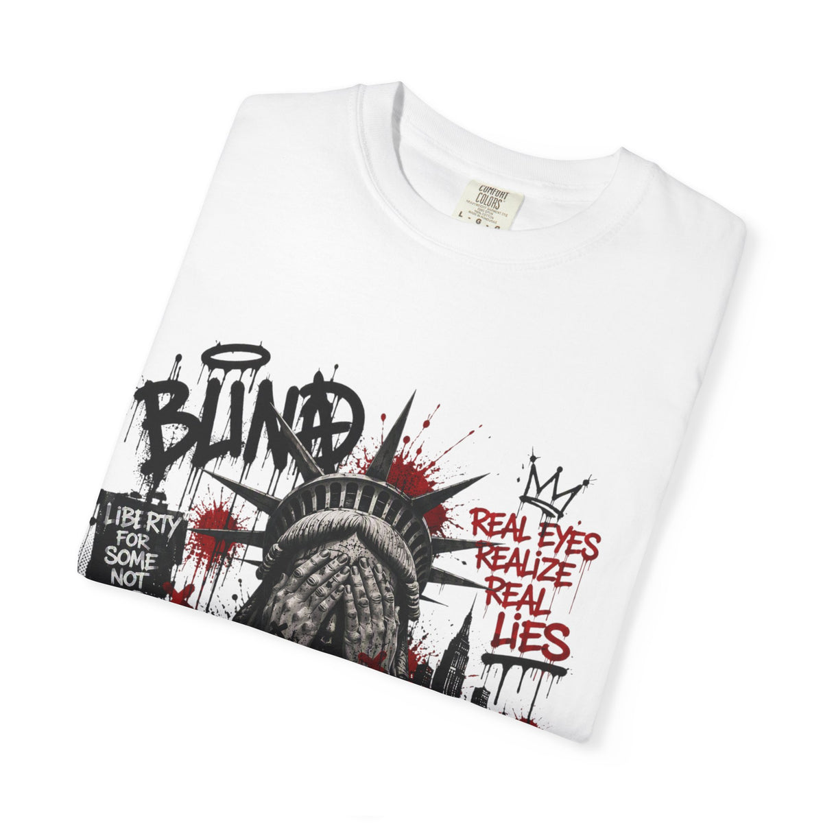 T-Shirt — Graffiti Statue of Liberty 'Blind' Street Art Tee